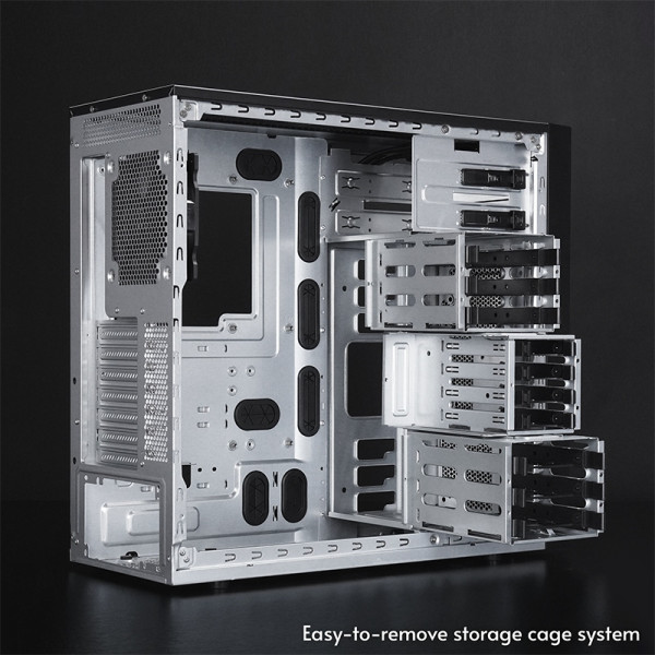 Корпус Chieftec UNI BW-01B-OP, без БЖ, 1x USB Type C, 1 x USB3.0, ATX, Black