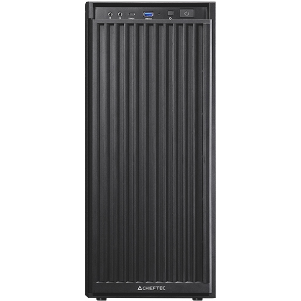 Корпус Chieftec UNI BW-01B-OP, без БЖ, 1x USB Type C, 1 x USB3.0, ATX, Black