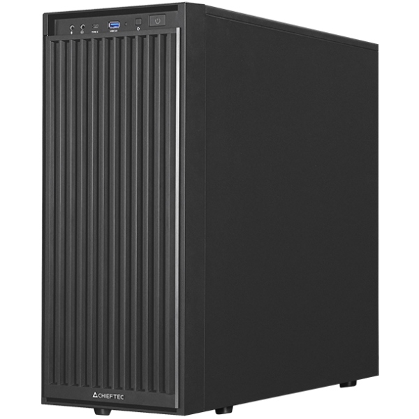 Корпус Chieftec UNI BW-01B-OP, без БЖ, 1x USB Type C, 1 x USB3.0, ATX, Black