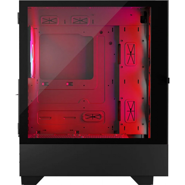 Корпус Modecom SIROCO ARGB FLOW MIDI USB 3.0x2+TYPE-C, 4x140mm fans, BLACK без БЖ ATX