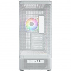 Корпус Modecom VOLCANO AQ400 ARGB MIDI SIDE LCD 6,2”, 4x120mm fans WHITE без БЖ ATX