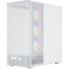 Корпус Modecom VOLCANO AQ400 ARGB MIDI SIDE LCD 6,2”, 4x120mm fans WHITE без БЖ ATX