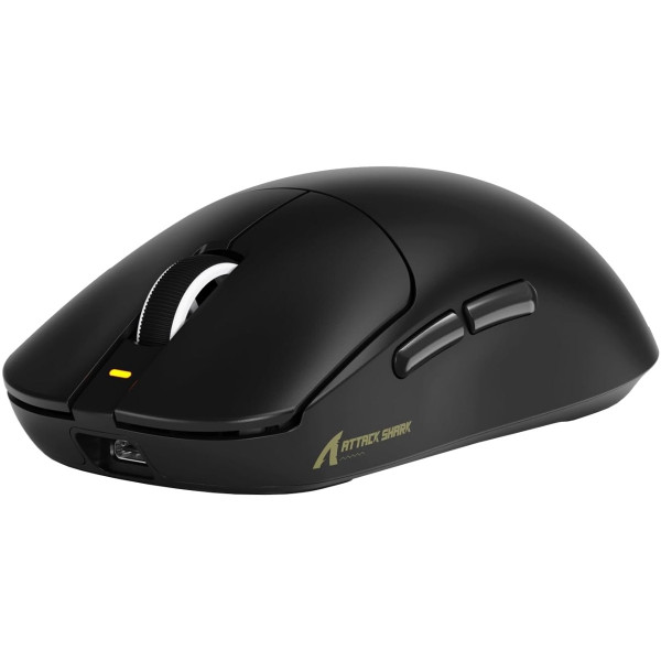 Мишка Attack Shark X8 ULTRA, Wireless/Bluetooth, 42000dpi. (PAW3950MAX), 6кн., Black