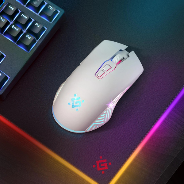 Мишка Defender Pandora GM-502, бездротова, ігрова, 7кн., 3200 dpi., 500 mAh, чорна