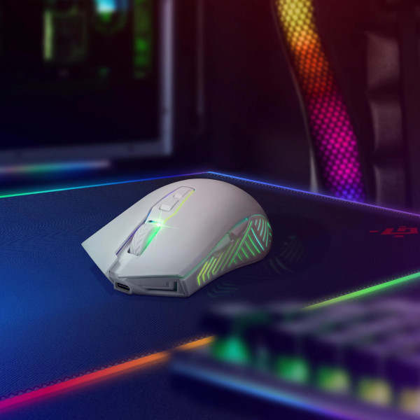 Мишка Defender Pandora GM-502, бездротова, ігрова, 7кн., 3200 dpi., 500 mAh, чорна