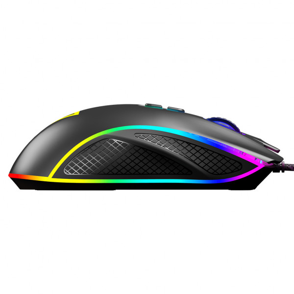 Мишка Modecom Veles Volcano, ігрова, 12800dpi., 8кн.,RGB, чорна