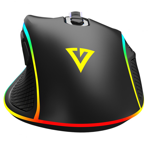 Мишка Modecom Veles Volcano, ігрова, 12800dpi., 8кн.,RGB, чорна