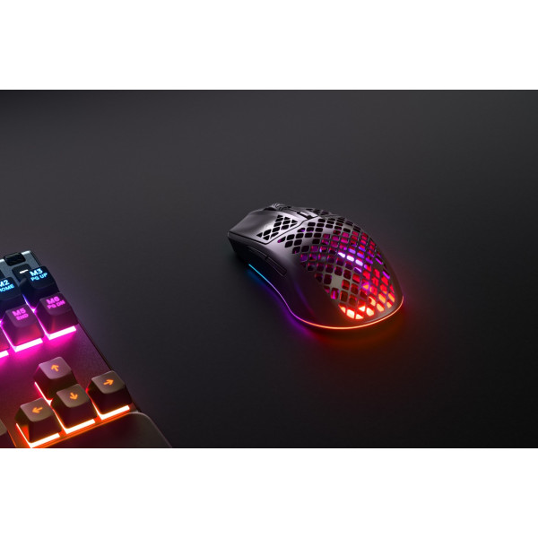 Мишка SteelSeries Aerox 3 Wireless Onyx, RGB, 18000dpi., 6кн., чорна
