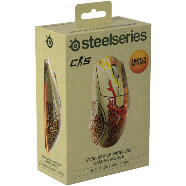 Мишка SteelSeries CS2 Dragon Lore Wireless RGB, чорна
