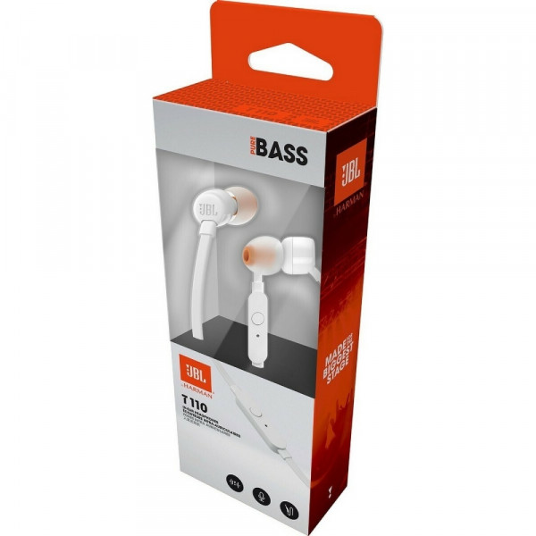 Навушники JBL T110 White (JBLT110WHT)