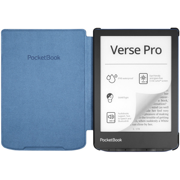Обкладинка PocketBook 6", Verse(PB619/629/634), Shell cover, синя