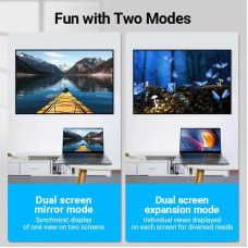 Перехідник HDMI F -> HDMI M, кут 90°, лівий, PVC, чорний, Vention