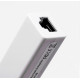 Перехідник USB 2.0 Type-A -> Ethernet RJ45 100Mb чорний 0.1м білий, RTL