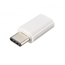 Перехідник USB 3.1 Type-C -> Micro USB (OTG) білий