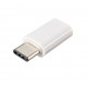 Перехідник USB 3.1 Type-C -> Micro USB (OTG) білий