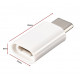 Перехідник USB 3.1 Type-C -> Micro USB (OTG) білий