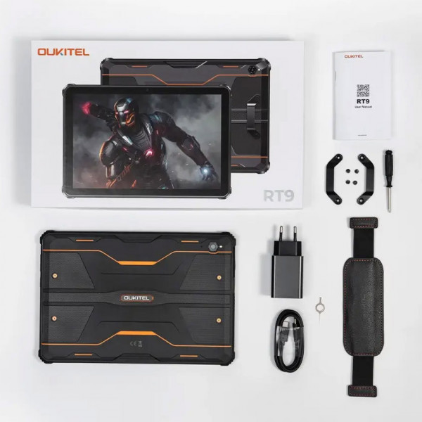 Планшет Oukitel RT9 10.1" HD /6GB/256GB/ T606 /11000mAh/ 16+16Мп /IP69K/LTE Orange