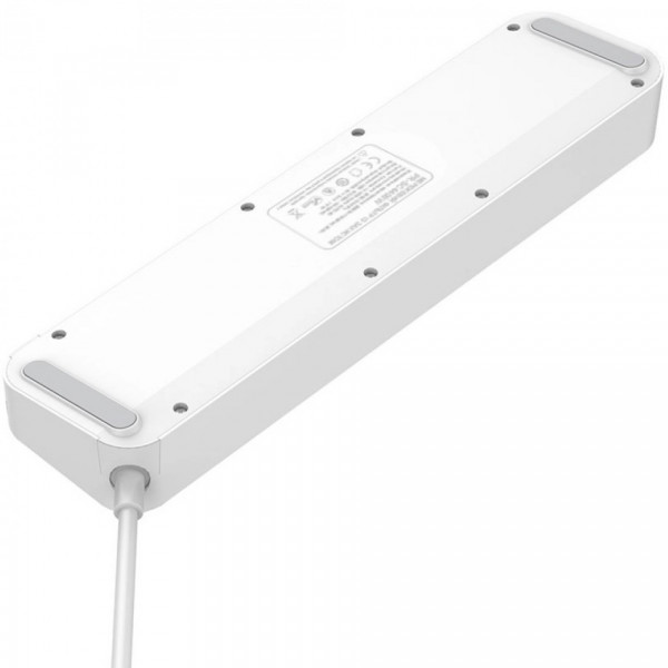 Power filtr 2.0м ProLogix Premium (PR-SC4408W) 4 розетки, 4 USB, з вимикачем, білий