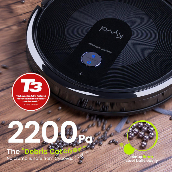 Робот пилосос Kyvol E30 Gyroptic navigation/3200 mA/2200 pa/Android+IOS