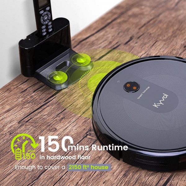 Робот пилосос Kyvol E30 Gyroptic navigation/3200 mA/2200 pa/Android+IOS