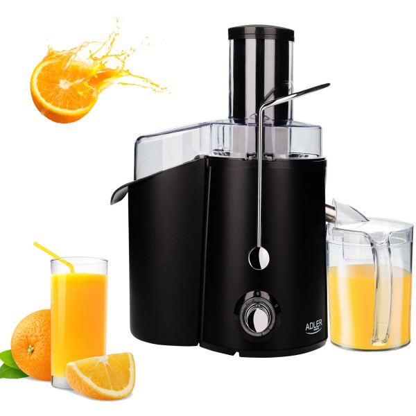 Соковитискач Adler AD 4127 black 1000Вт/ контейнер для соку-1л/ контейнер для м'якот-2л/і чорний