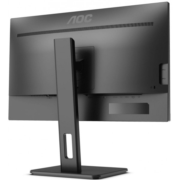 TFT 23.8" AOC Q24P2Q, IPS, QHD,  75Гц, DP, HDMI, VGA, USB хаб, HAS, Pivot,  колонки, чорний