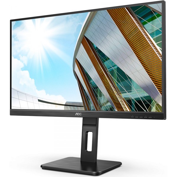 TFT 27" AOC 27P2C IPS, HDMI, DP, USB 3.2, Pivot, колонки, чорний