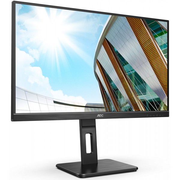 TFT 27" AOC 27P2C IPS, HDMI, DP, USB 3.2, Pivot, колонки, чорний