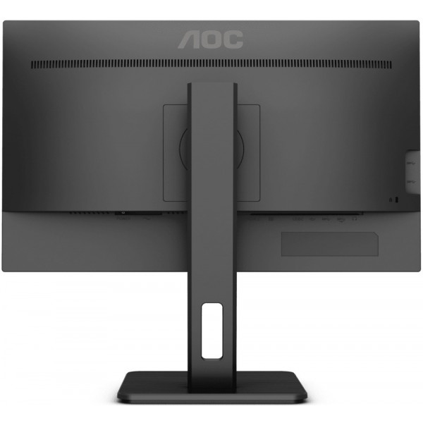 TFT 27" AOC U27P2, IPS, 4K, HDMI, DP, USB 3.2 хаб, Pivot, колонки, чорний