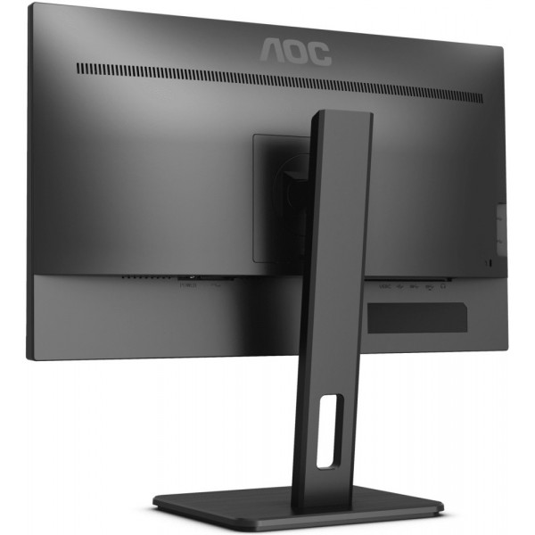 TFT 27" AOC U27P2, IPS, 4K, HDMI, DP, USB 3.2 хаб, Pivot, колонки, чорний