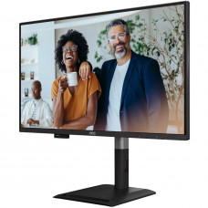 TFT 27" AOC Q27P4CV, QHD, IPS, 120Hz, HDMI, DP, USB-C, RJ-45, USB-hub, HAS, Pivot, колонки, чорний