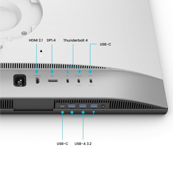 TFT 27" BenQ PD2730S, IPS, 5K, HDMI, DP, USB-C, USB-hub, HAS, Pivot, кол., білий