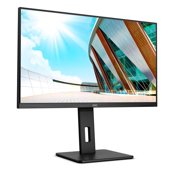 TFT 31.5" AOC Q32P2, IPS, QHD, DP, HDMI x 2, USB 3.2x4, Pivot, HAS, колонки, чорний