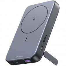 УМБ Ugreen Magnetic Wireless 10000 mAh 20W PD3.0/QC3.0 USB-A, USB-C In/Out (PB206) сірий