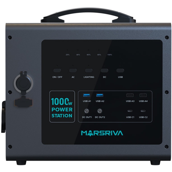 Зарядна станція Marsriva MP10 1000Вт (1176Вт/г) LiFePo4, PD 60Вт