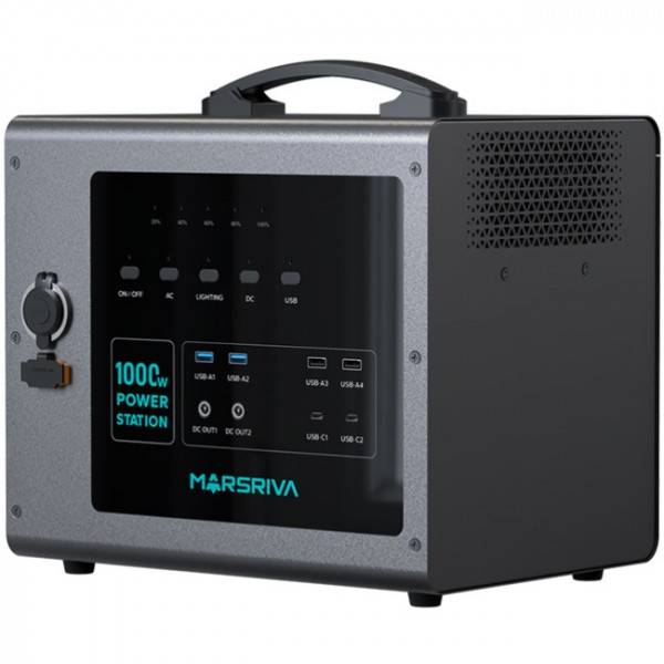 Зарядна станція Marsriva MP10 1000Вт (1176Вт/г) LiFePo4, PD 60Вт