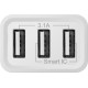 Зарядний пристрій 3xUSB 37W 3.1A білий UPA-31 Defender
