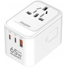Зарядний пристрій 3xUSB 65W GaN (2хUSB-C+USB-A) PD3.0/QC3.0, universal plugs US/EU/AU/UK Energizer
