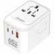 Зарядний пристрій 3xUSB 65W GaN (2хUSB-C+USB-A) PD3.0/QC3.0, universal plugs US/EU/AU/UK Energizer