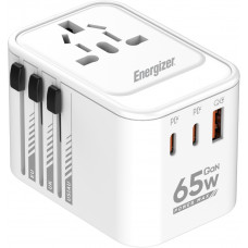 Зарядний пристрій 3xUSB 65W GaN (2хUSB-C+USB-A) PD3.0/QC3.0, universal plugs US/EU/AU/UK Energizer