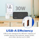 Зарядний пристрій 3xUSB 65W GaN (2хUSB-C+USB-A) PD3.0/QC3.0, universal plugs US/EU/AU/UK Energizer