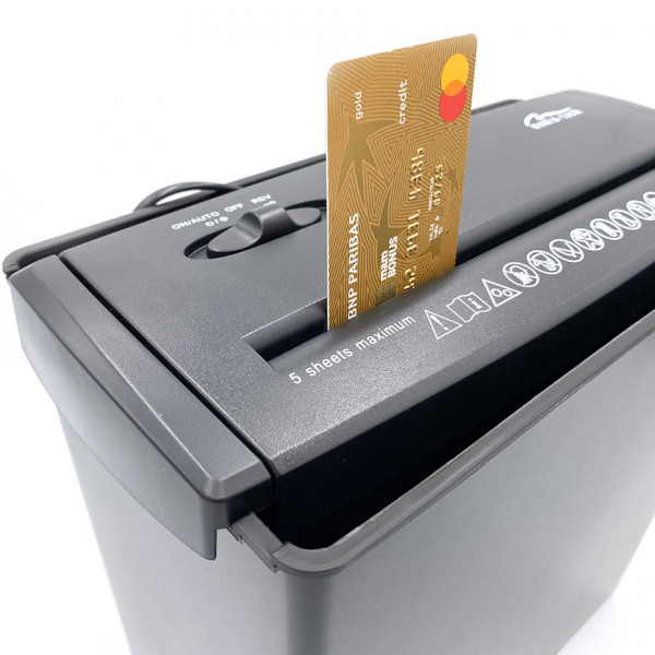 Знищувач документів Media-Tech MT215, CD/DVD discs & credit cards. 5 pages simultaneously