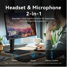 Звукова карта USB AUX jack, TRRS Ear, 0.25 м 96 кГц/24 біт 2-в-1 DSP шумозаглушення Vention