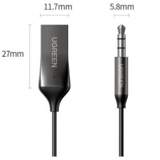 Адаптер Bluetooth 5.0 Aux with mic CM309 UGREEN Black