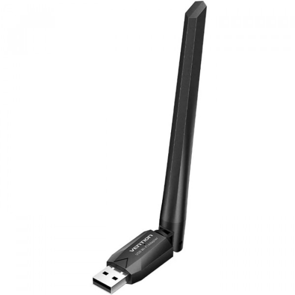 Адаптер WiFi Vention 2.4GHz/5GHz 200/433 Мбіт/с, USB