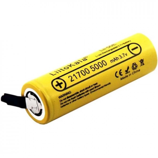 Акумулятор 21700 LiitoKala, 50E-N, 5000mAh, 3.7V li-ion battery, 1 pcs