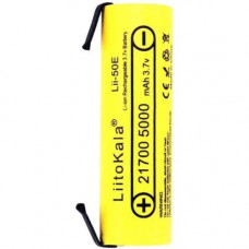 Акумулятор 21700 LiitoKala, 50E-N, 5000mAh, 3.7V li-ion battery, 1 pcs