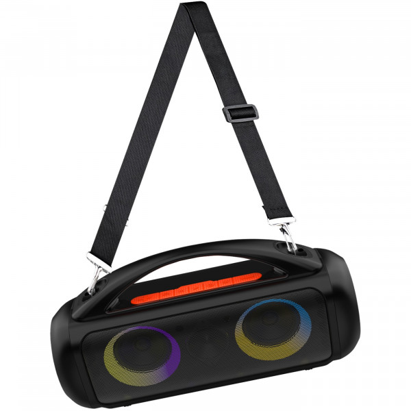 Акустична система 1.0 Media-Tech 60W, Bluetooth/AUX/microSD/MP3/USB/TWS/КАРАОКЕ/RGB,чорна