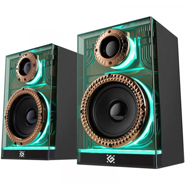 Акустична система 2.0 Defender Futuro, 20Вт Bluetooth/USB/TF/AUX, LED, чорна