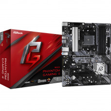 ASRock B550 Phantom Gaming 4 (AM4/B550, 4*DDR4, 2xPCIex16, HDMI, 6xSATAІІІ, 3xM.2, GLan, 7.1ch, ATX)